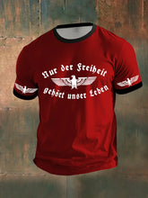 Nur Der Freiheit Gehört Unser Leben Bedrucktes Kurzarm-T-Shirt für Männer zartstils